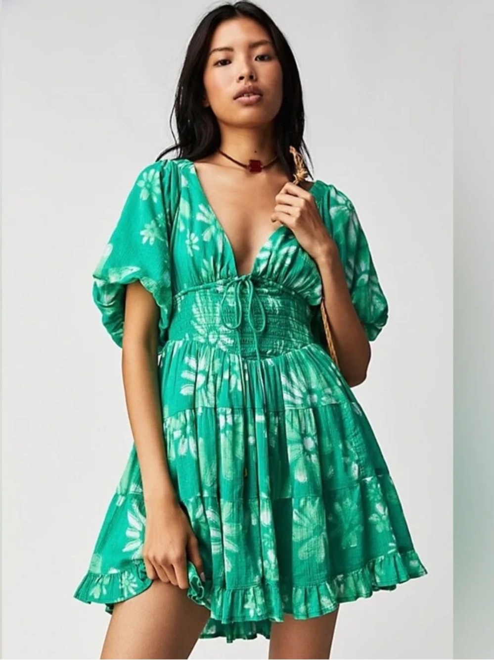 NWOT - WOMEN’S FREE PEOPLE PERFECT DAY MINI DRESS - SZ XSMALL - RETAIL $128